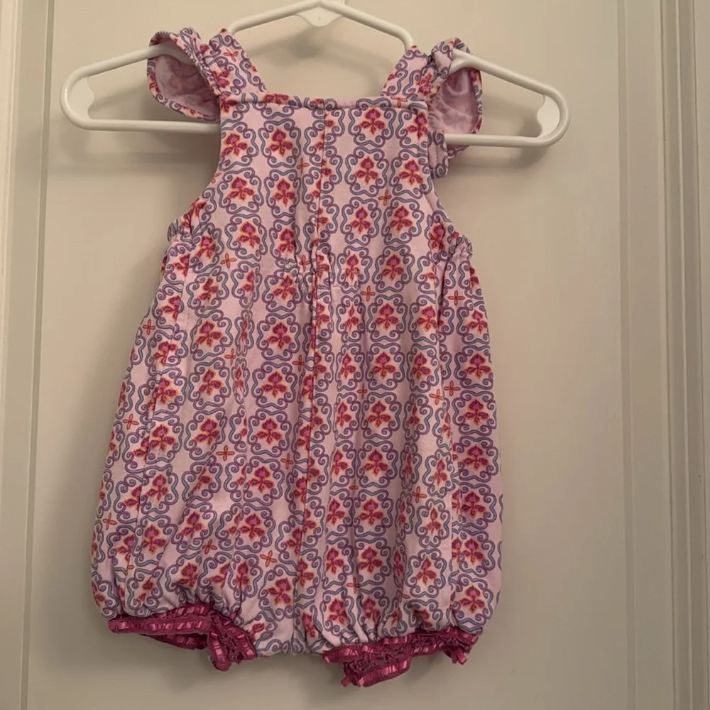 Rabbit Moon Adorable Baby Purple Romper 0-3mo